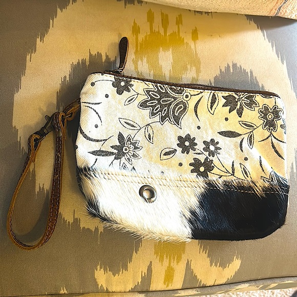 Myra Bag Handbags - Myra Bag Cowhide Wristlet Pouch/Wristlet